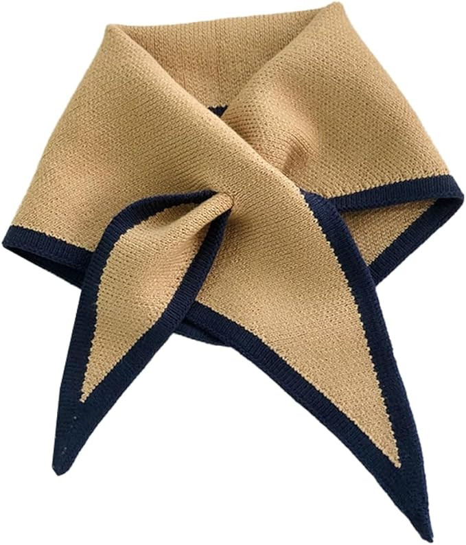 Caissip Knitted Triangle Scarf for Women Y2K Fashion Neckerchief Decoration Shawl Wraps Cape Soft... | Amazon (US)