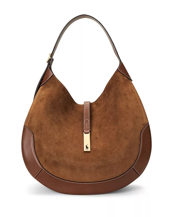 Polo ID Large Suede Shoulder Bag | Bloomingdale's (US)