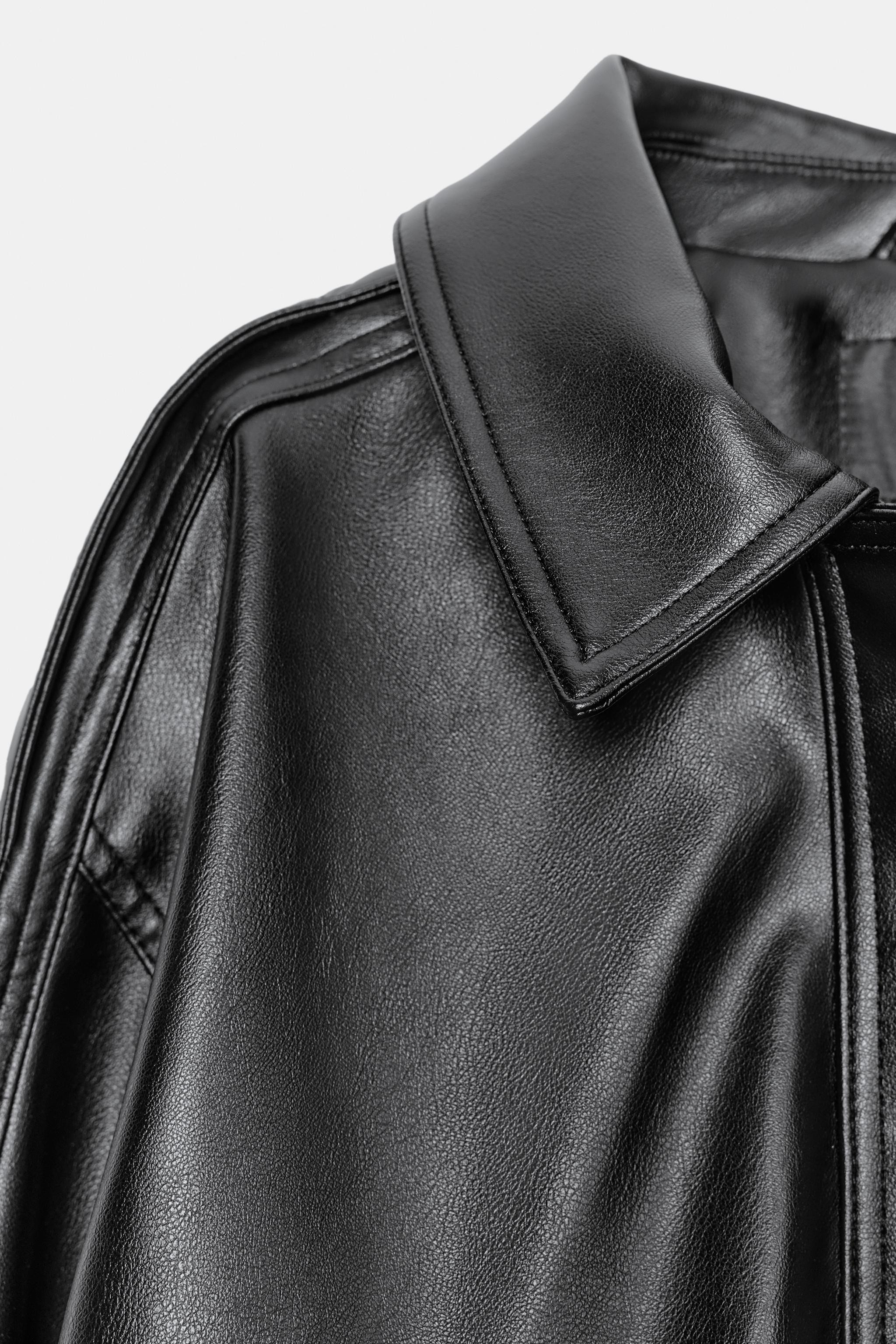 DETACHABLE FAUX FUR COLLAR JACKET | Zara US