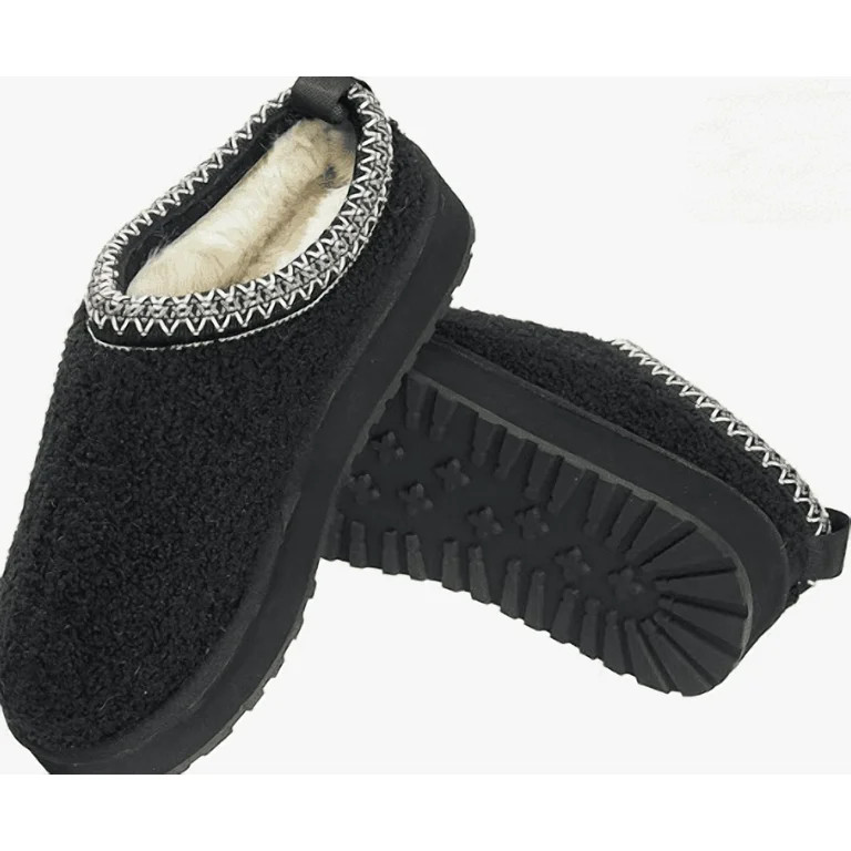 Vonmay Women's Cozy Platform Slippers, Warm Faux Fleece-Lined Indoor Outdoor Slippers with Anti-S... | Walmart (US)