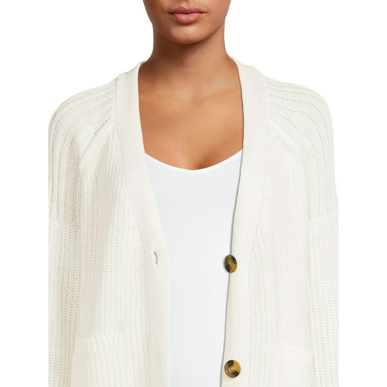 Time and Tru Women's Boyfriend Cardigan | Walmart (US)