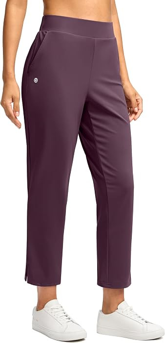 G Gradual Women's Travel Pants Ankle 7/8 Golf Pants with 3 Pockets Slacks | Amazon (US)