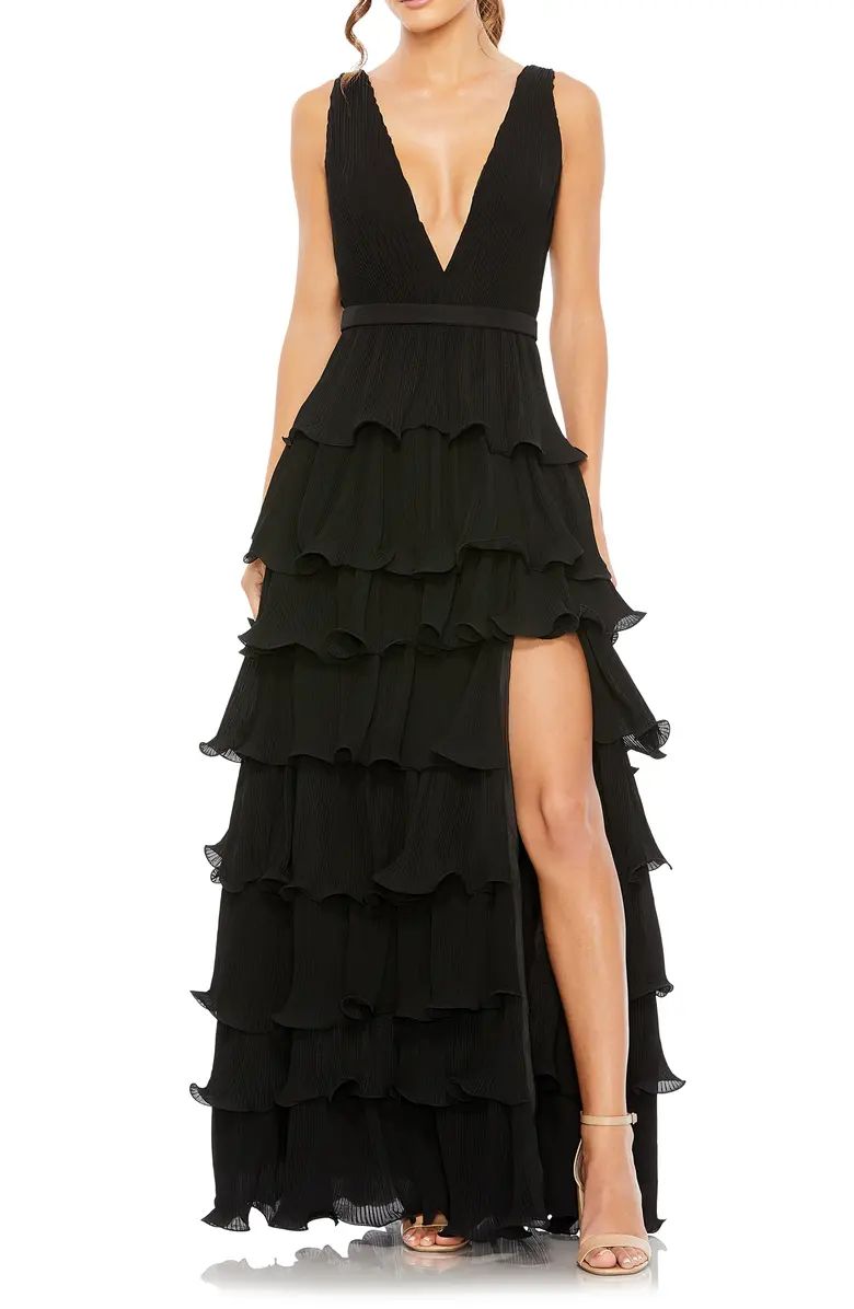 Tiered Ruffle A-Line Gown | Nordstrom