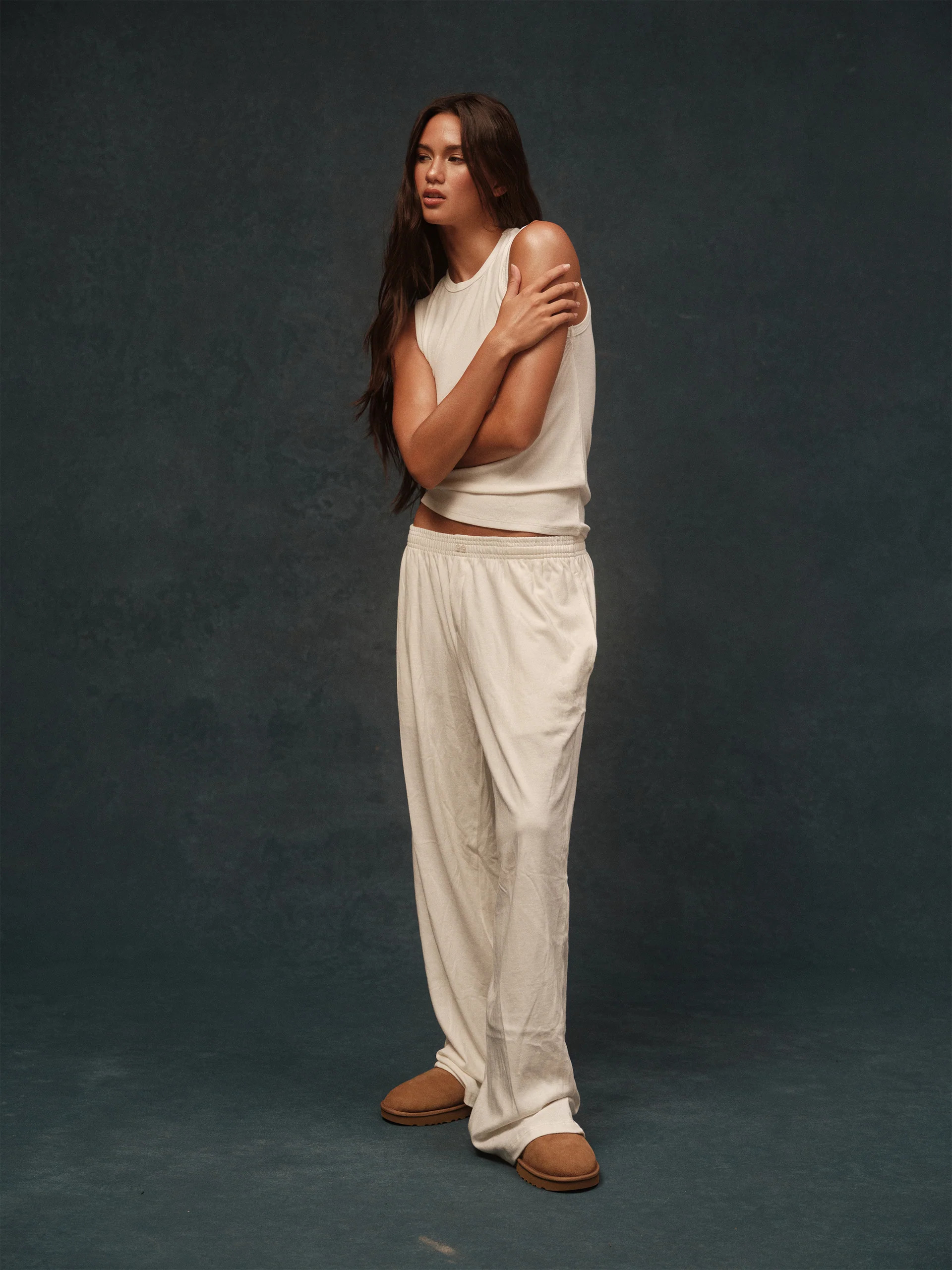 HEAVY COTTON EASY BOXER PANTS - BLANC | SET Active