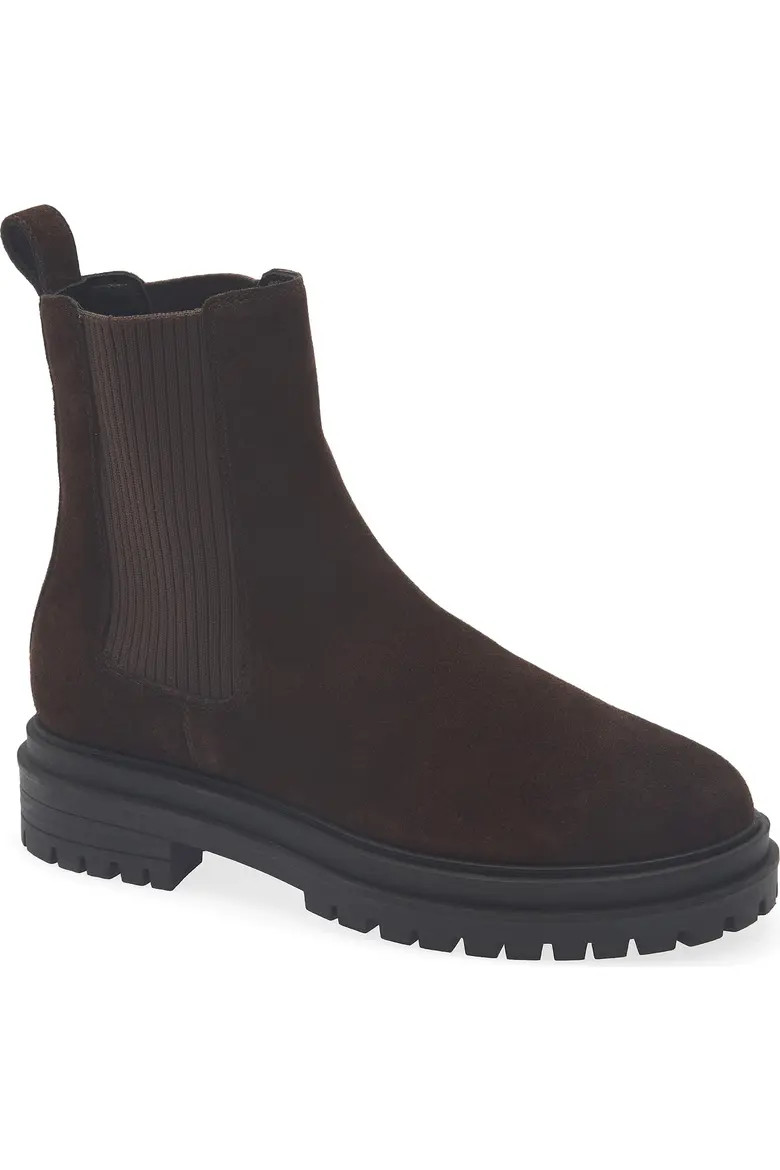 rag & bone Bedford Leather Chelsea Boot in Dark Chocolate Suede at Nordstrom, Size 39.5 | Nordstrom