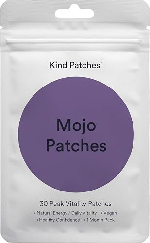 Kind Patches Mojo Patches with Tongkat Ali Extract, Zinc Picolinate, Pomegranate Extract, and Boron Picolinate - 30 Count | Amazon (US)
