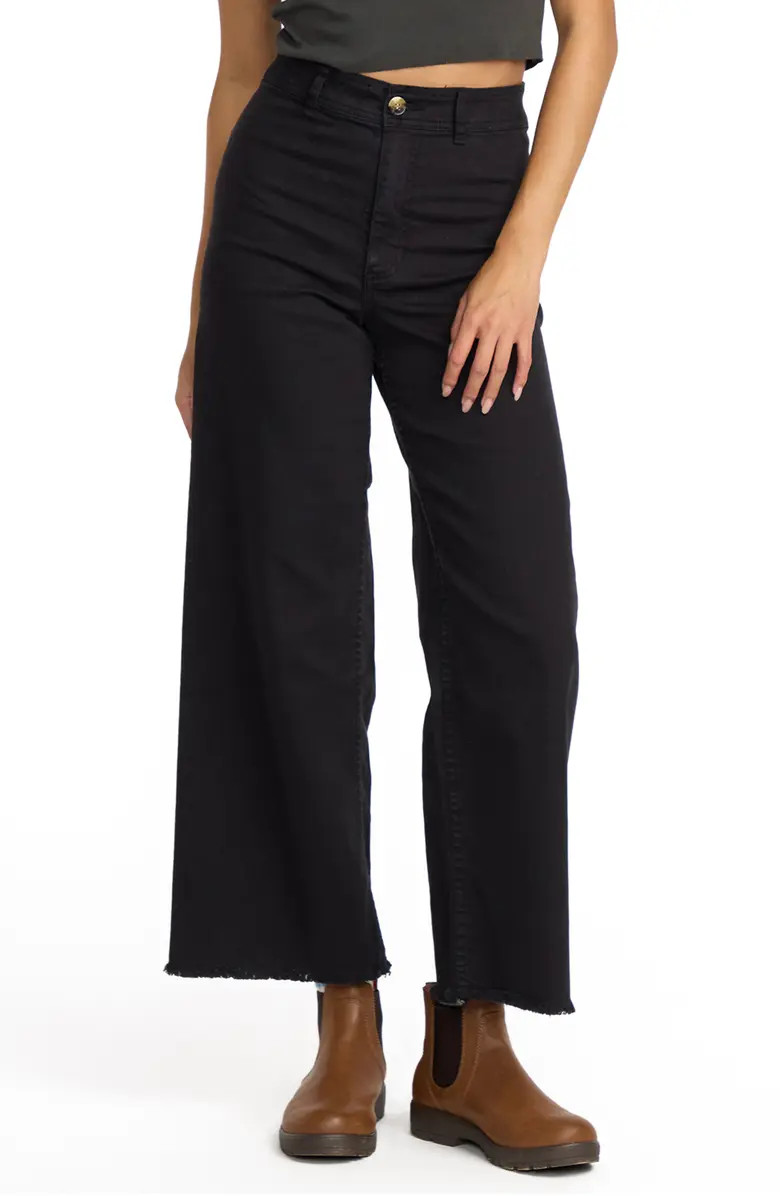 Free Fall Stretch Crop Wide Leg Pants | Nordstrom