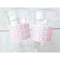 Yeehaw Cowgirl Party Cups - Cowboy Party Cowgirl Decorations Bachelorette Hat Birthday Rodeo | Etsy (US)