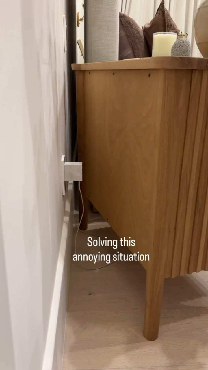 Well if this isn't a game changer! Love that it's such an easy solution to the bulging crooked furniture behind it. 

 #LTKHome #LTKSaleAlert #LTKFindsUnder100