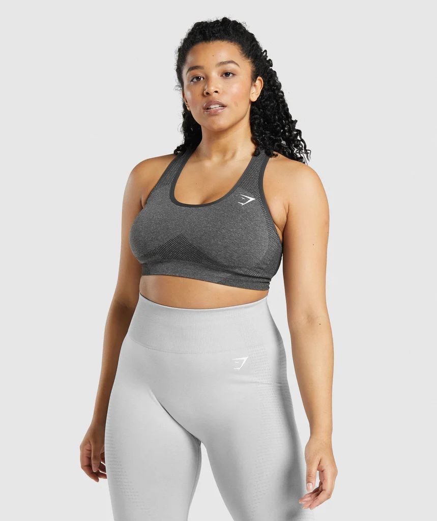 Gymshark Vital Seamless 2.0 Sports Bra - Charcoal Marl | Gymshark (Global)