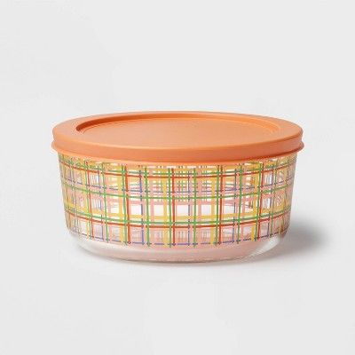 Plaid Easter Glass Food Storage Container - Spritz™ | Target