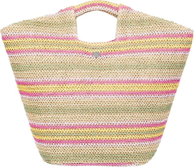 Roxy Women's Beach Tote Bag | Travel | Vacation | Straw | Lightweight | Breathable | Amazon (US)