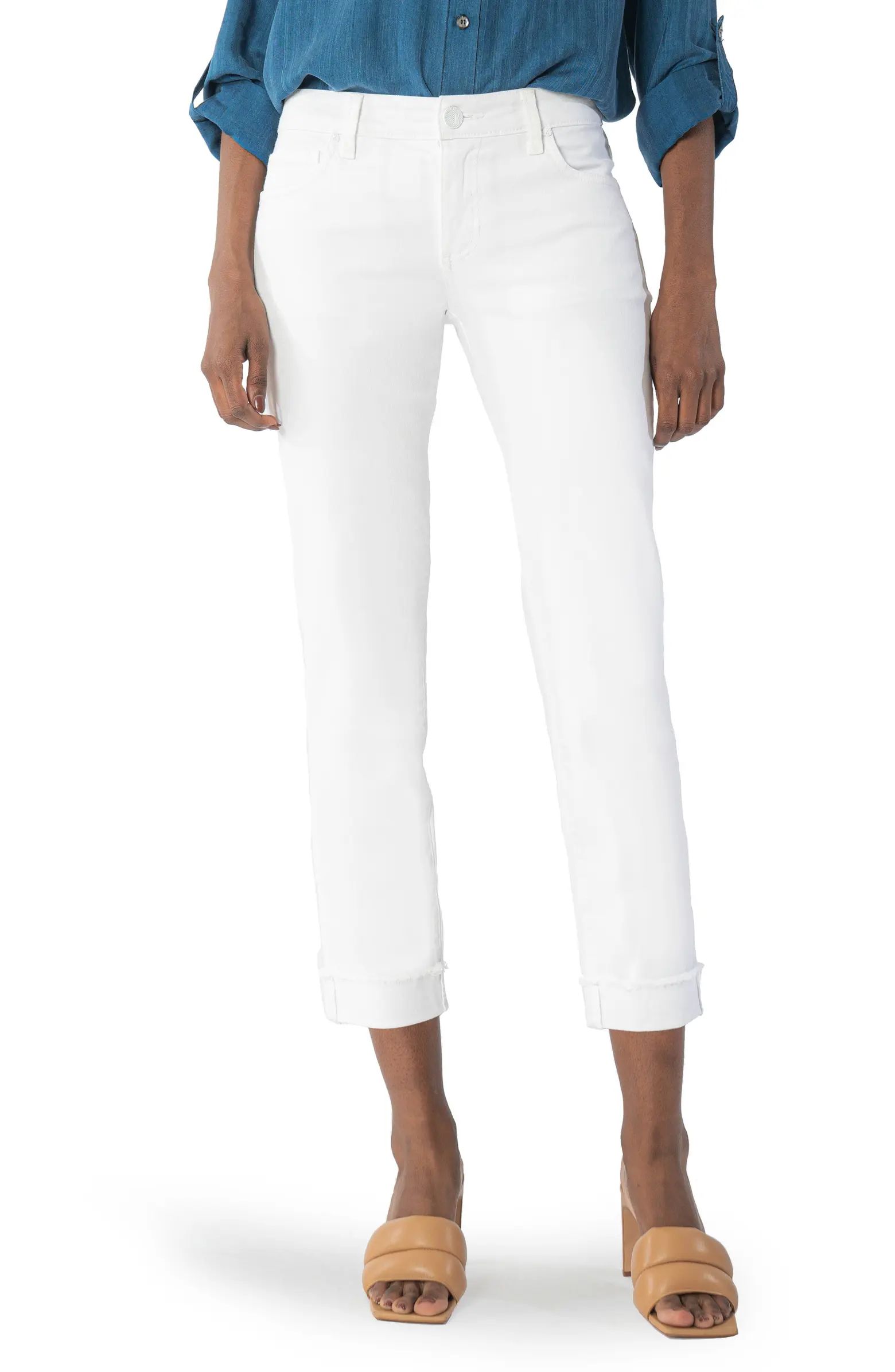 KUT from the Kloth Amy Fray Hem Crop Skinny Jeans | Nordstrom | Nordstrom