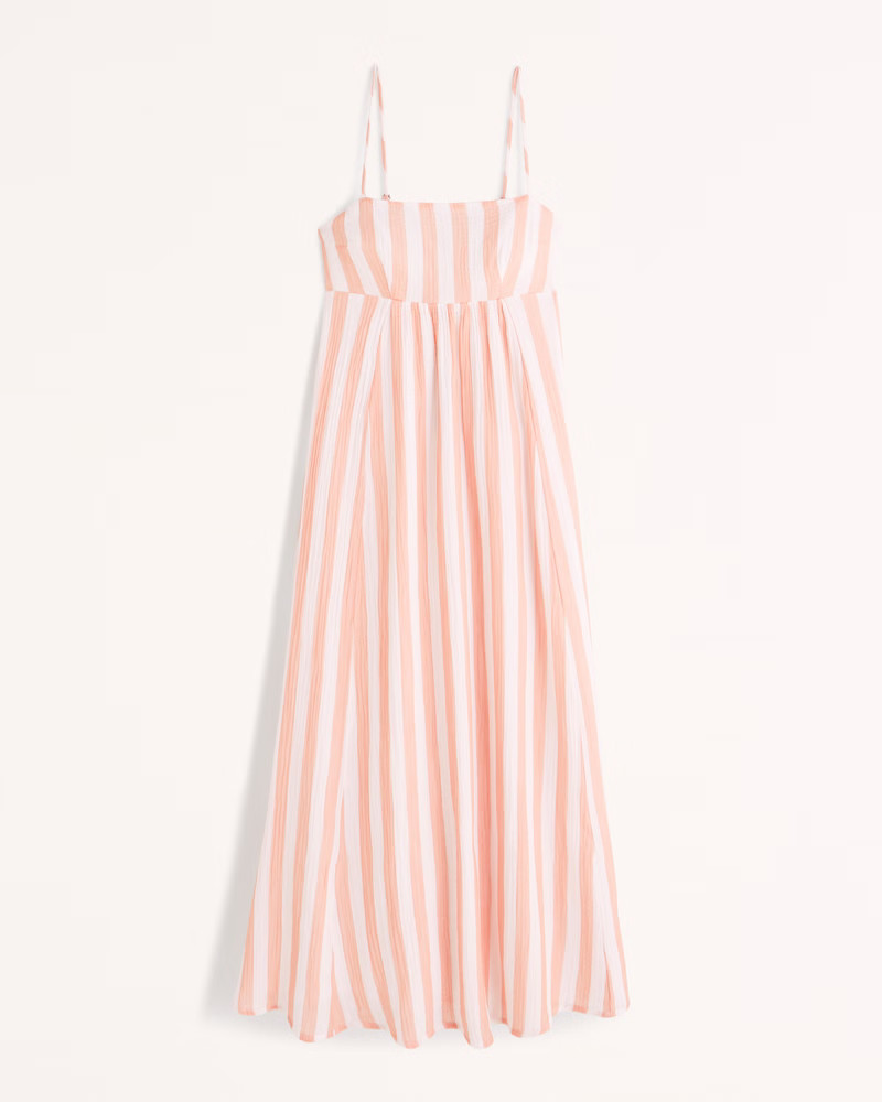 Babydoll Maxi Dress | Abercrombie & Fitch (US)