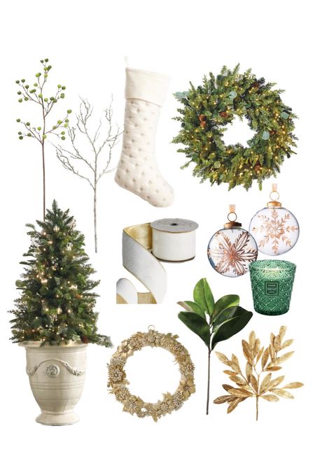 Get your home holiday ready with the most gorgeous Christmas decor from @Frongate 🎄✨ Receive free shipping code: FSHOL1123 🌟 #ad #Frontgate Holiday decor natural wreath potted Christmas tree in urn planter white and gold ribbon velvet ribbon wired ribbon 

#LTKhome #LTKHoliday #LTKsalealert