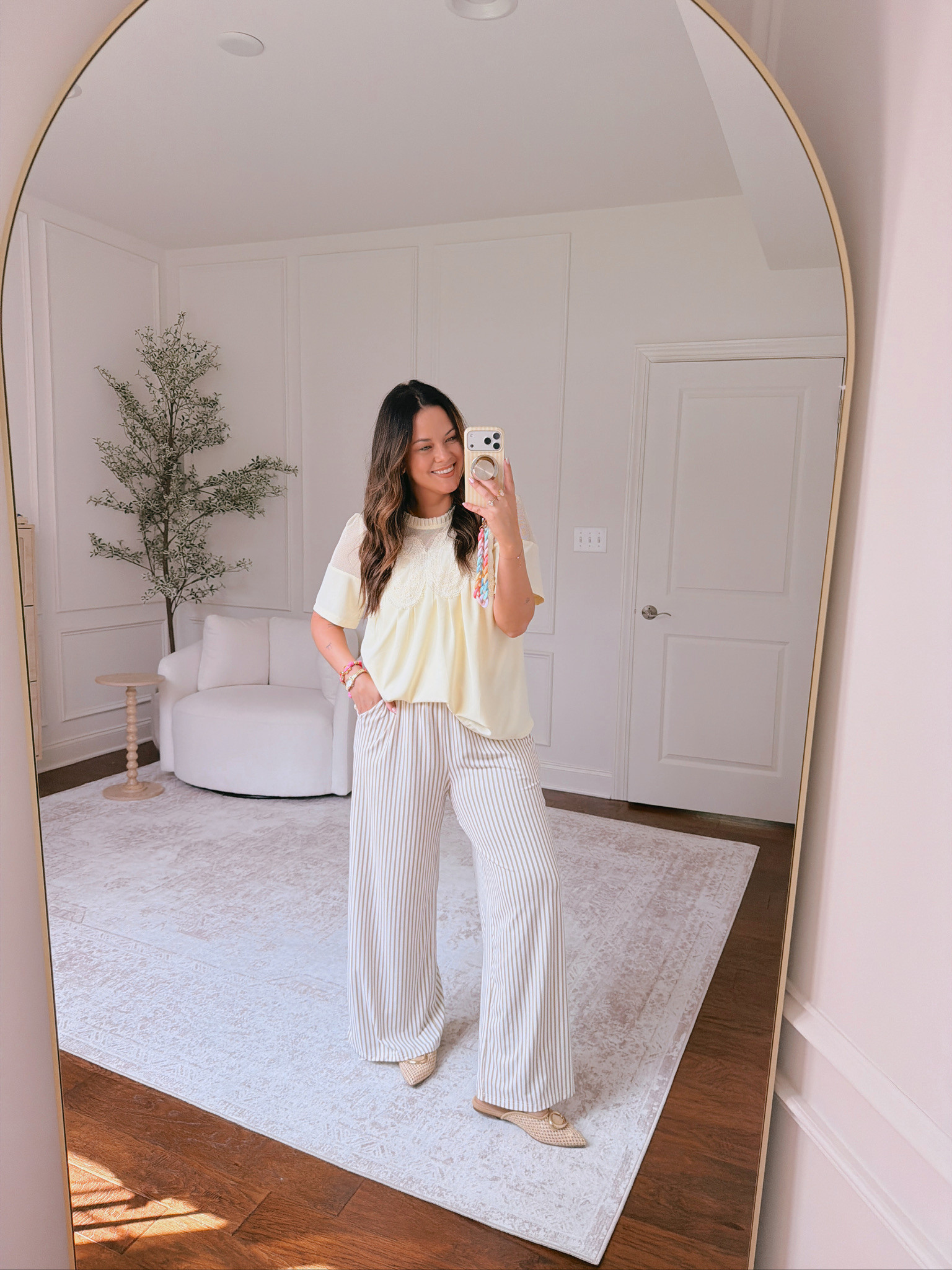 wearing a XL in the bottoms and L in the top 

 #LTKSeasonal #LTKMidsize