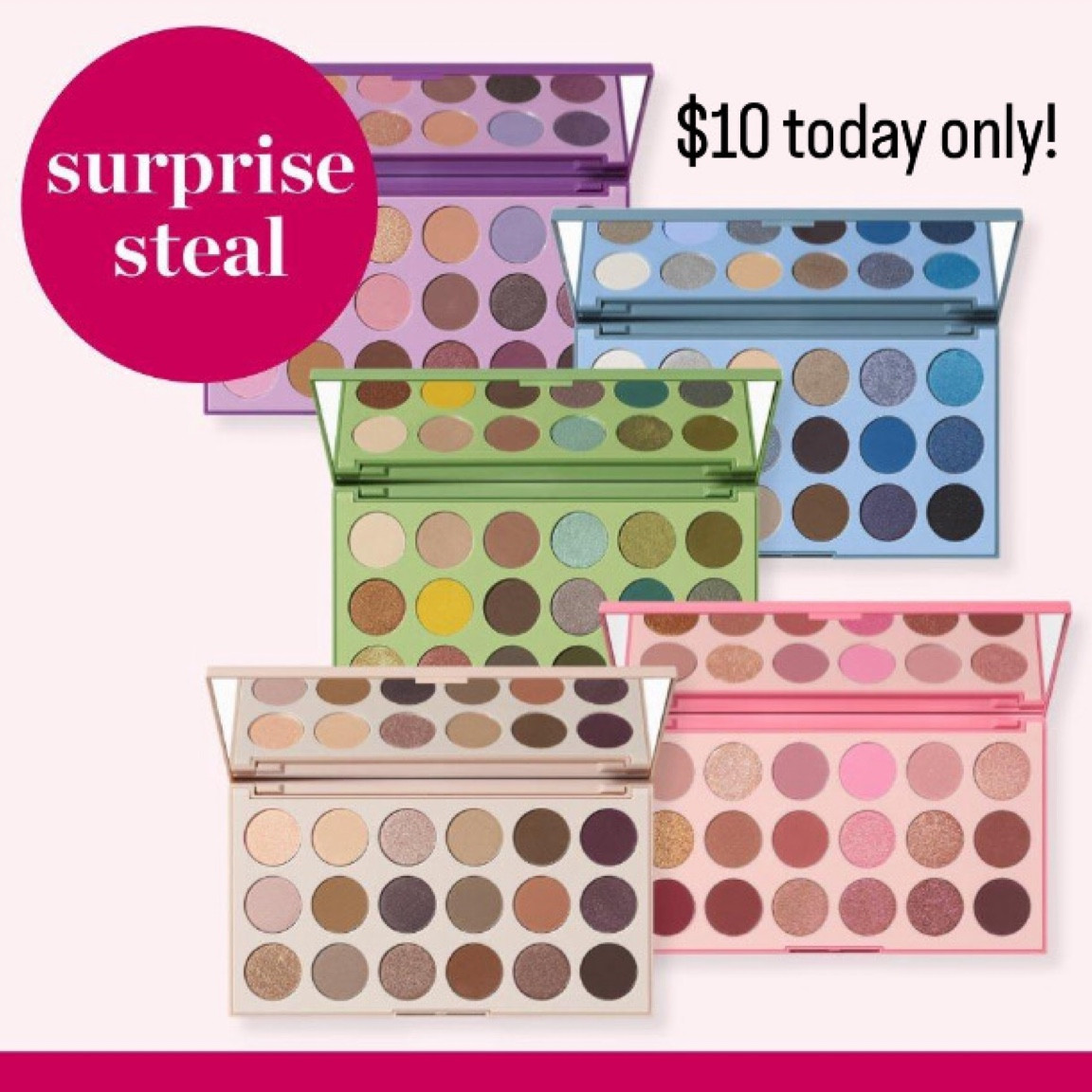 $10 eyeshadow palettes today only! 

50% off daily deals!

#mascara #highlighter #beauty #skincare #skinroutine #ulta #makeup #moisturizer  #eyeshadow #eyeshadowpalette #dailydeals #ultabeauty #tula

#LTKsalealert #LTKbeauty #LTKunder50