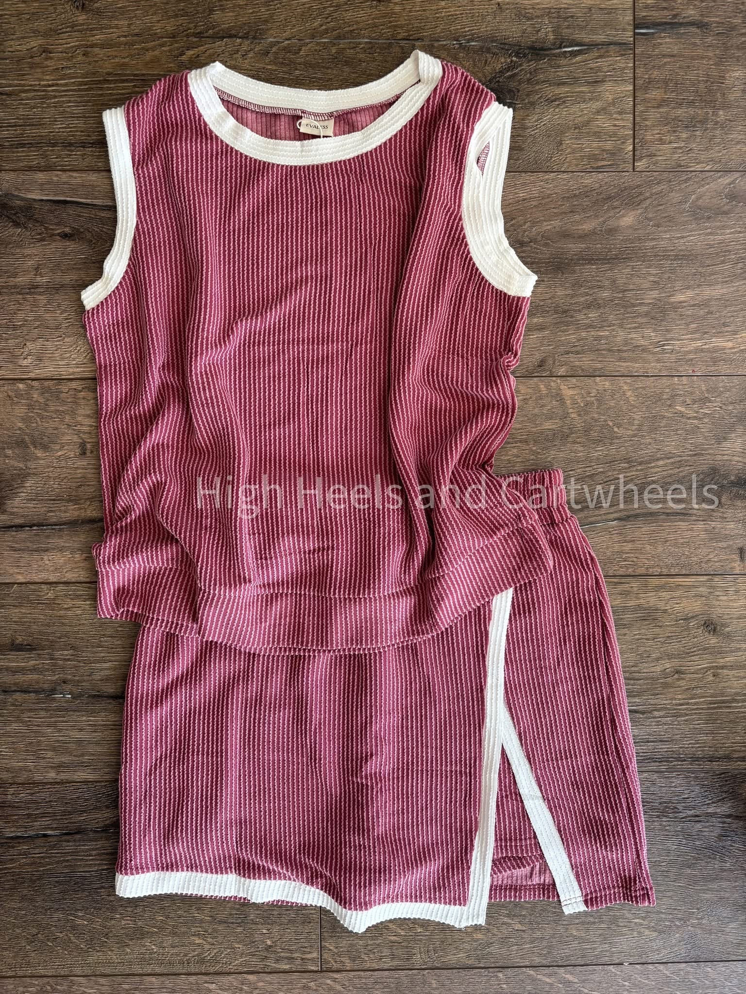 Adorable 2 piece set I snagged from Amazon. Loving skorts!! Can't wait to wear over spring break and summertime.