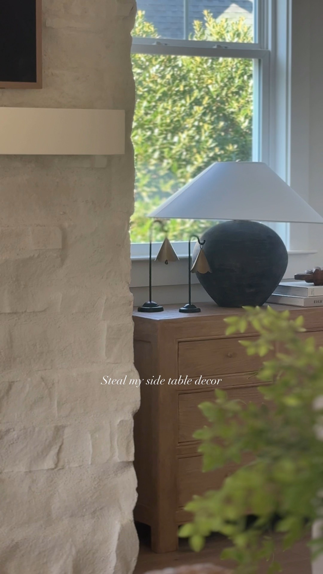 ✨ Side table styling made simple ✨
Mixing natural textures, sculptural shapes, and timeless neutrals for a cozy yet elevated look. Shop my exact side table pieces (lamp, accent trees, and books) + affordable dupes to recreate the vibe in your own home.

🪞 Neutral, organic, modern
🪴 Layered with greenery for balance
📚 Styled with chic coffee table books

Tap to shop + steal this look for your living room refresh 🤍

#LTKhome #homedecor #coffeetablestyling #neutraldecor #modernorganic 

 #LTKHome