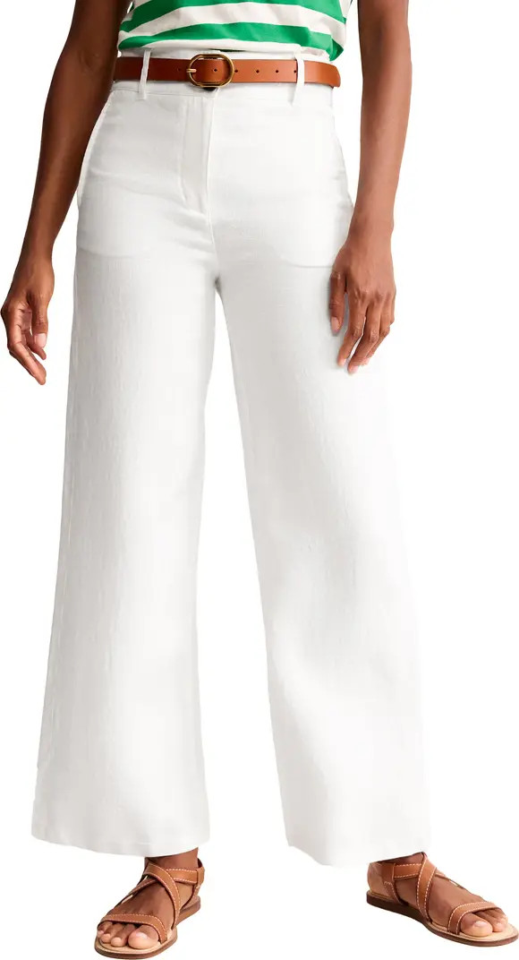 Westbourne Wide Leg Linen Trousers | Nordstrom