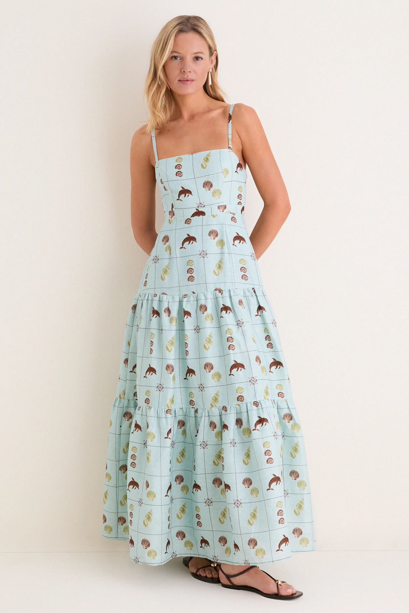Seashell Tile Celine Maxi Dress | Tuckernuck (US)