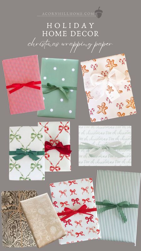 Christmas home Decour, wrapping paper favorites

#LTKGiftGuide #LTKHoliday #LTKhome