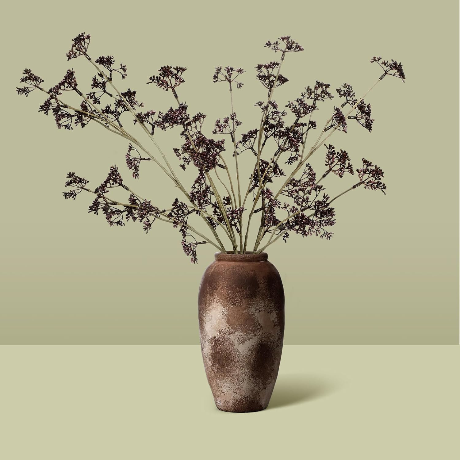 6 Pcs Faux Dusty Plum Berry Stem Summer, Plum, 22 Inch | Amazon (US)