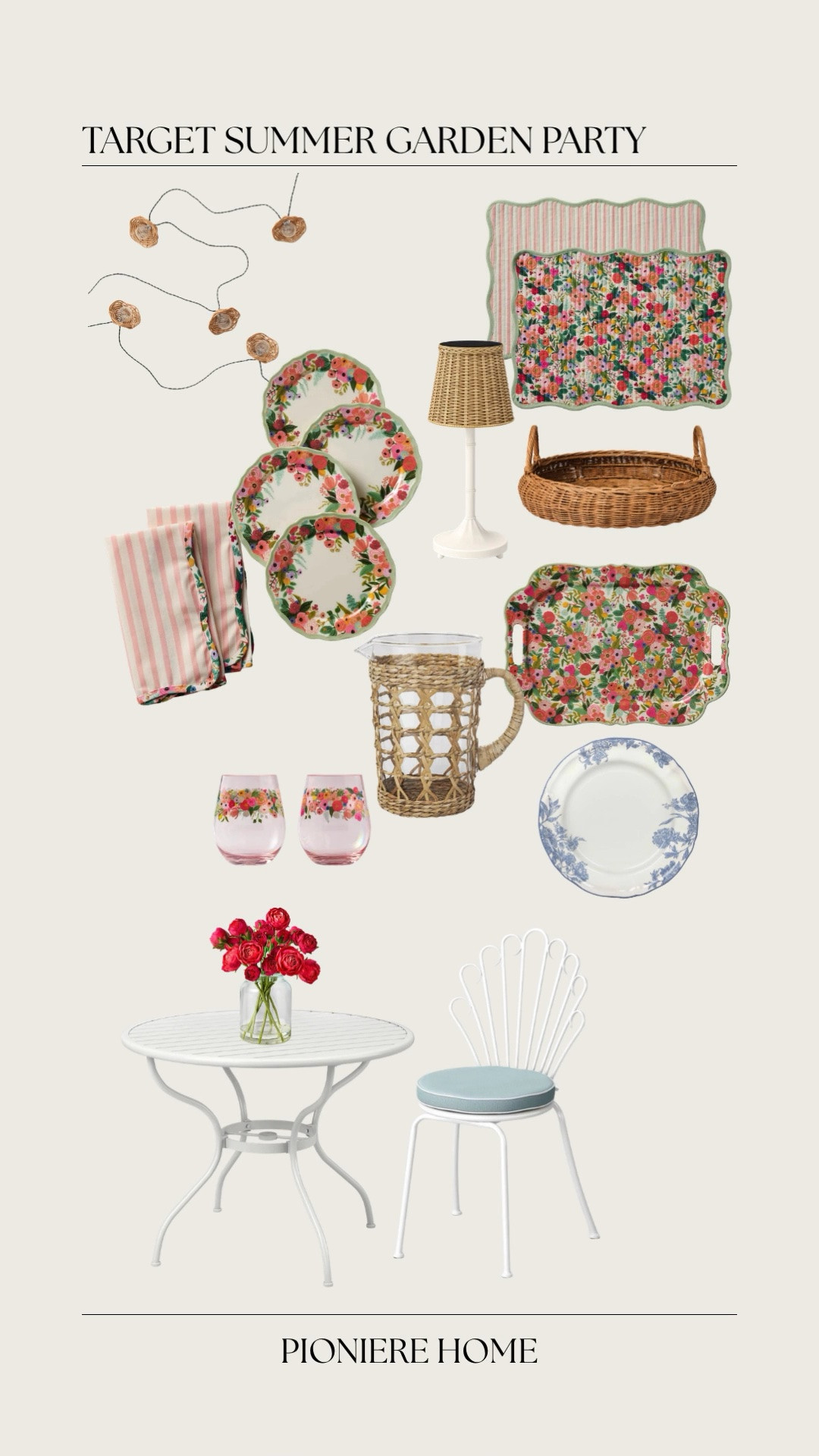 Target summer garden party. Rifle paper co, melamine dinnerware, florals for spring and summer, studio McGee, outdoor entertaining

#LTKSeasonal #LTKHome #LTKdayinmylife