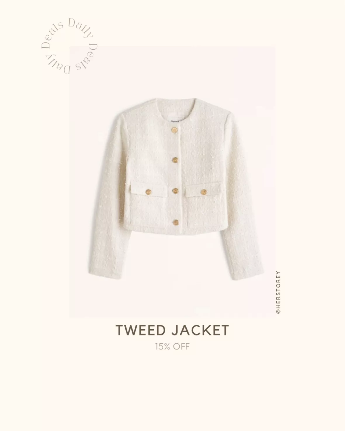 Collarless Tweed Jacket curated on LTK