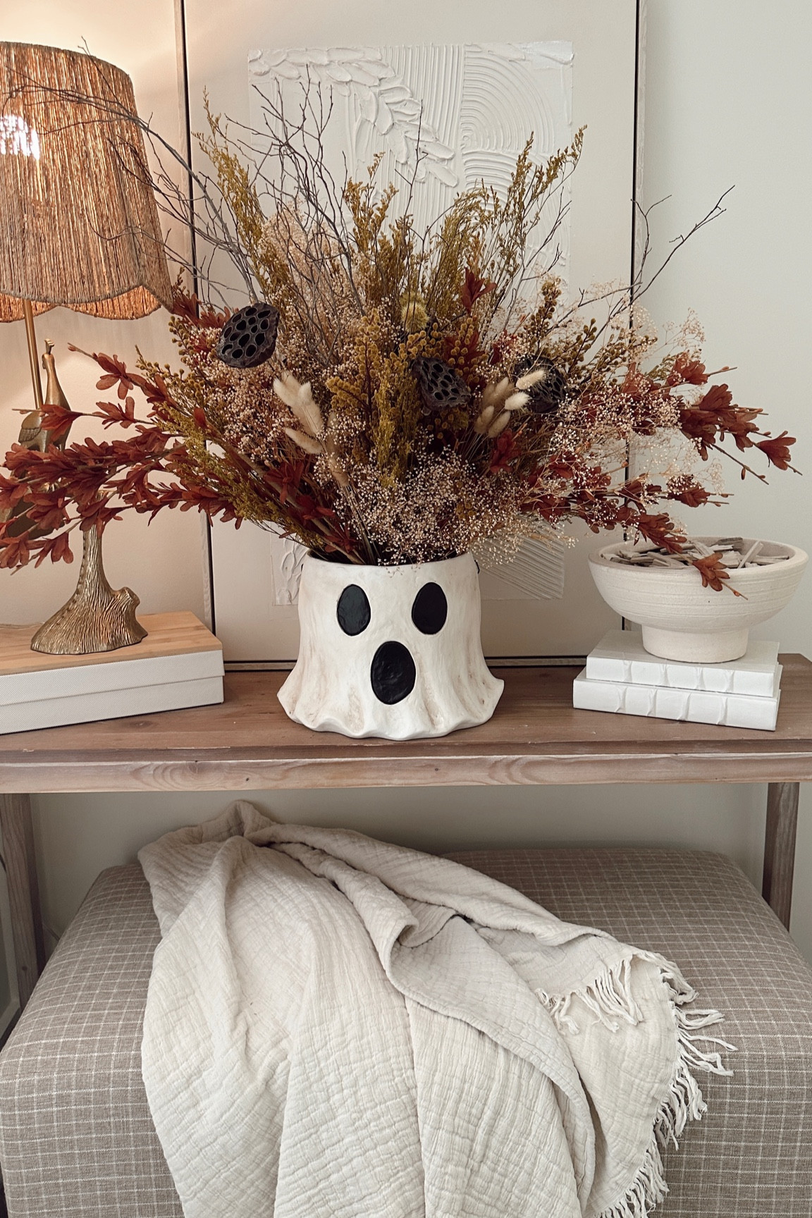 Ghost vase for Halloween 

#LTKSeasonal #LTKFind #LTKhome