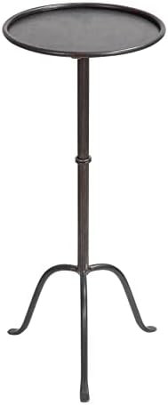 Creative Co-Op Metal Martini Accent Table, Grey | Amazon (US)