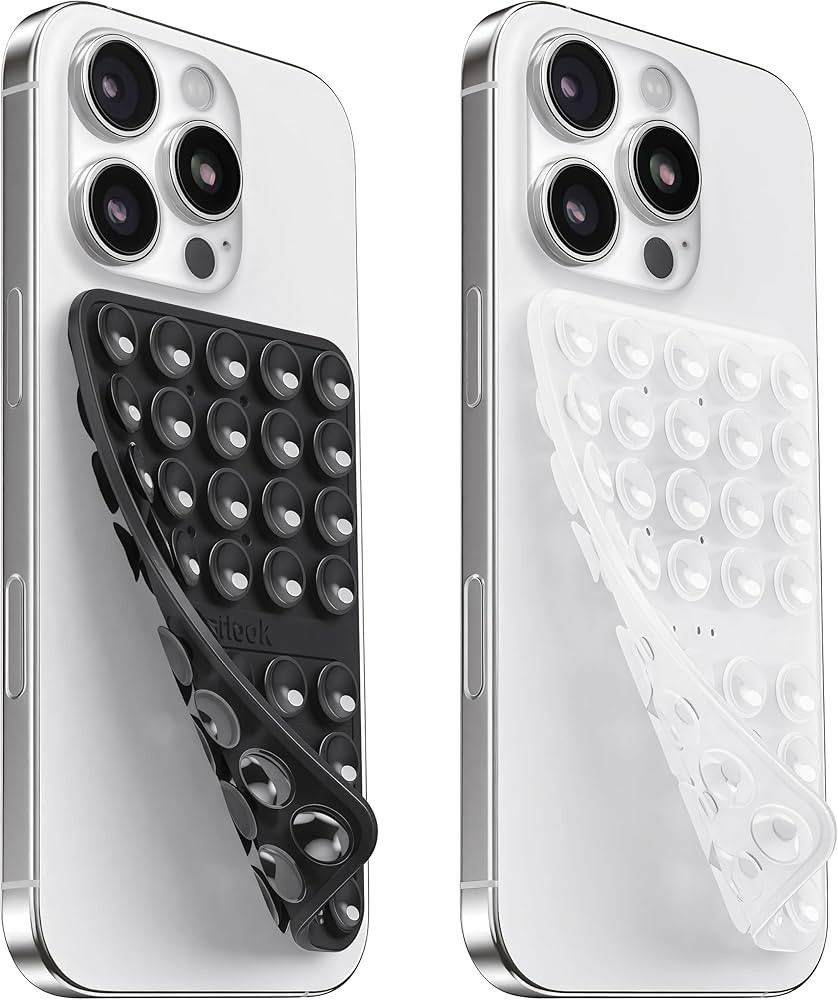 2PCS Silicone Suction Cup Phone Case Mount Double Sided, Hands-Free Phone Accessories Holder for ... | Amazon (US)