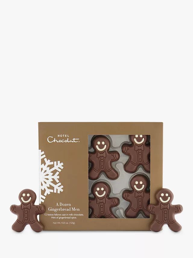 Hotel Chocolat A Dozen Gingerbread Men, 120g | John Lewis (UK)