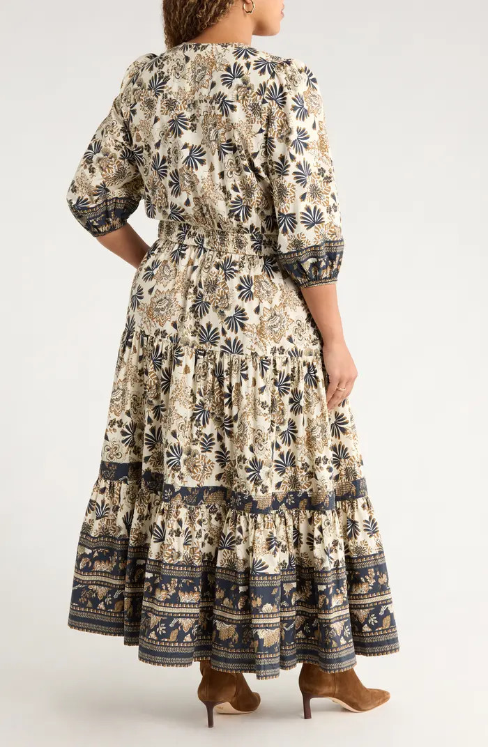 Treasure & Bond Floral Cotton Maxi Dress | Nordstrom | Nordstrom