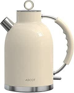 Electric Kettle, ASCOT Electric Tea Kettle, Stainless Steel Kettle Water Boiler, Fast Boiling Ket... | Amazon (US)
