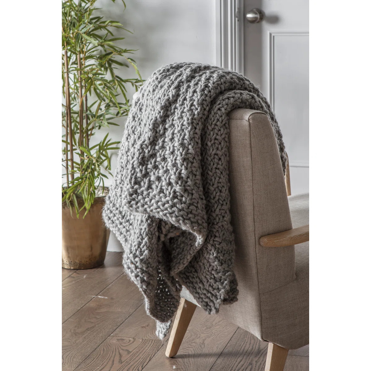 Bedford Plain Throw Blanket | Wayfair UK
