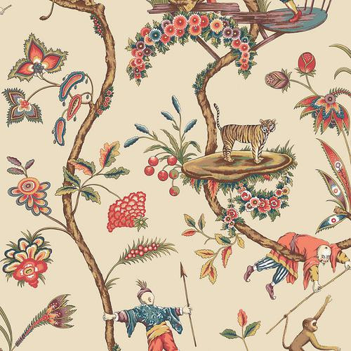 Scalamandre Chinoise Exotique Ecru Wallpaper | DecoratorsBest | DecoratorsBest