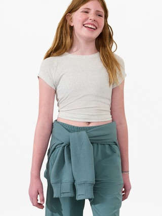 Athleta Girl Easy Rib Tee | Athleta | Athleta