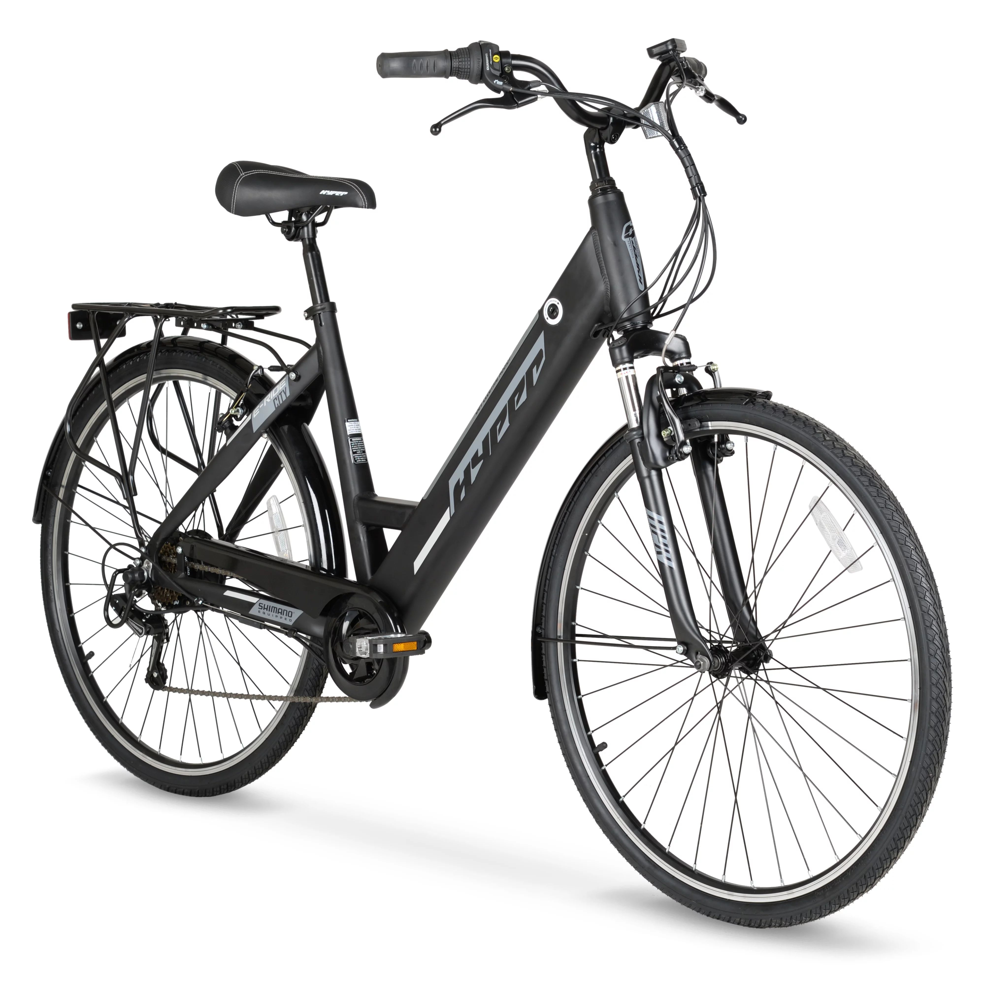 Hyper Bicycles Commuter Bike, 700c Wheels Mens City Ebike, 36 volt, 20+ Mile Range, Pedal Assist,... | Walmart (US)