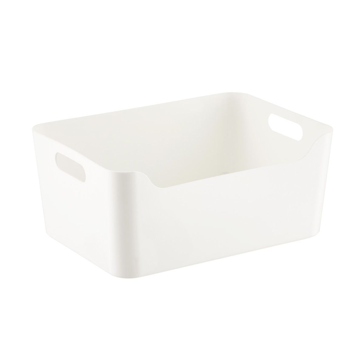 Medium Plastic Storage Bin w/ Handles WhiteSKU:100712954.993 Reviews | The Container Store