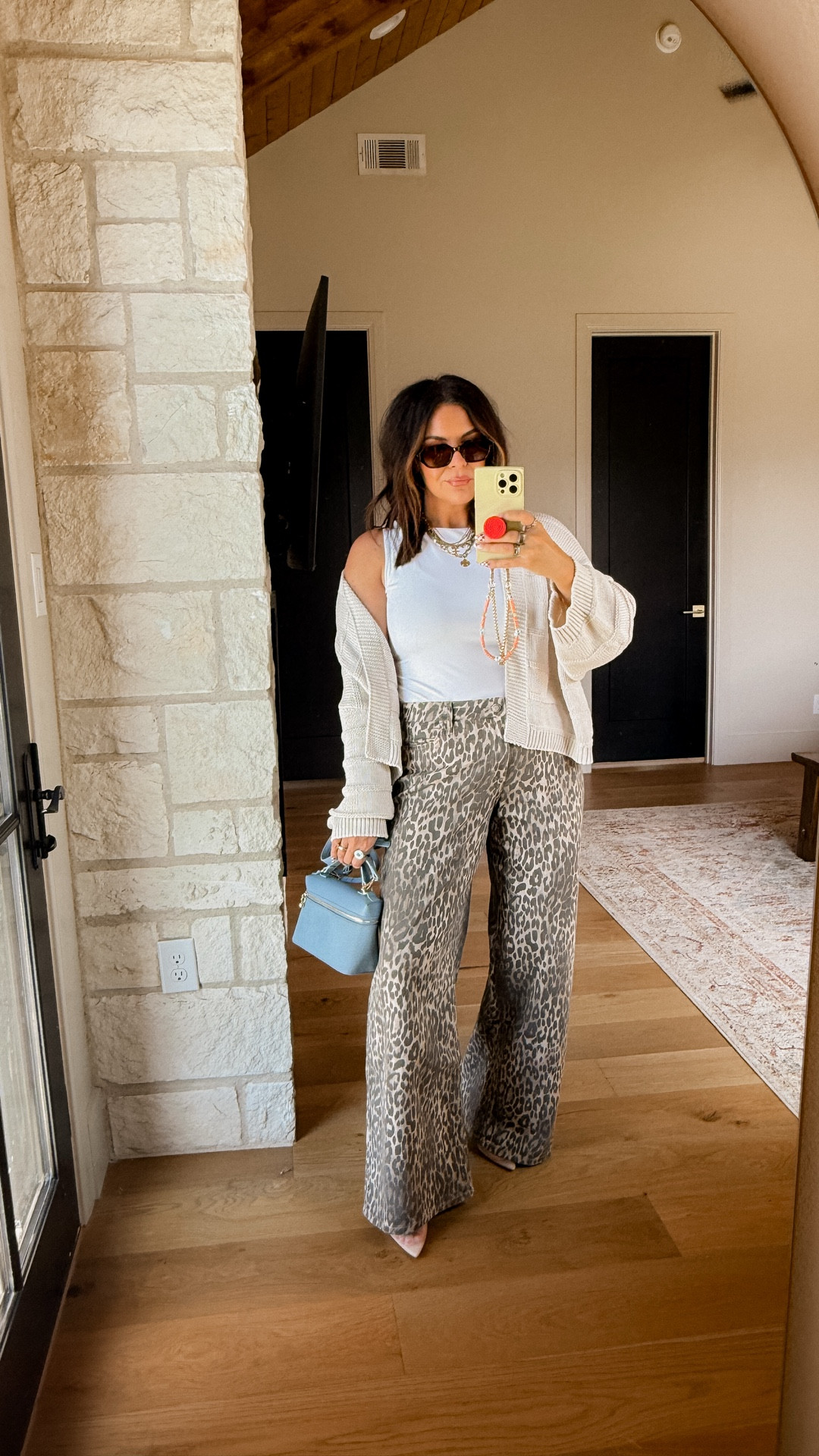 Leopard wide leg pants!  Need I say more!
Wearing the tall (TTS)
Sweater Cardigan: XXL


@kohls #kohlspartner #kohlsfinds #ad

#LTKTall #LTKStyleTip #LTKMidsize