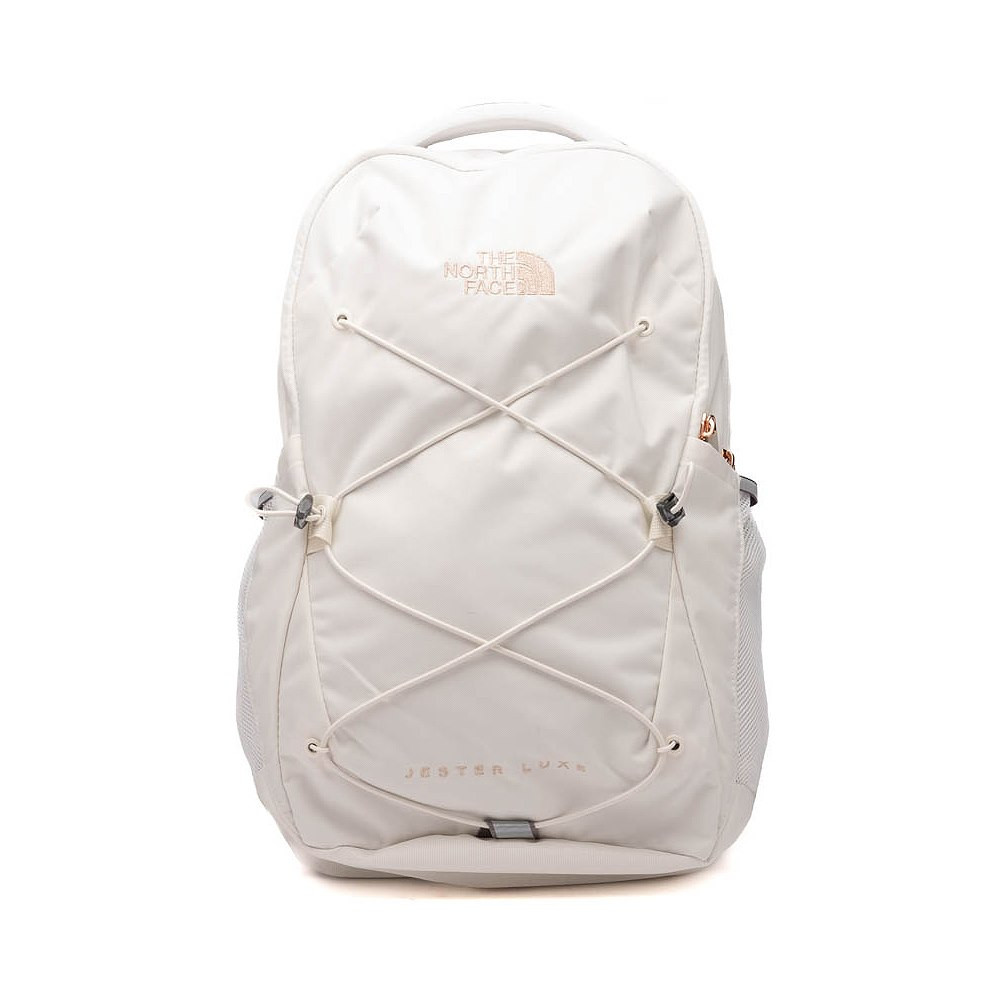 Womens The North Face Jester Luxe Backpack - White Dune / Burnt Coral Metallic | Journeys