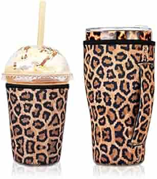 Wirepo 2 PCS Reusable Iced Coffee Sleeve for 24oz Cold Drinks Beverage,Insulated Neoprene Cup Hol... | Amazon (US)