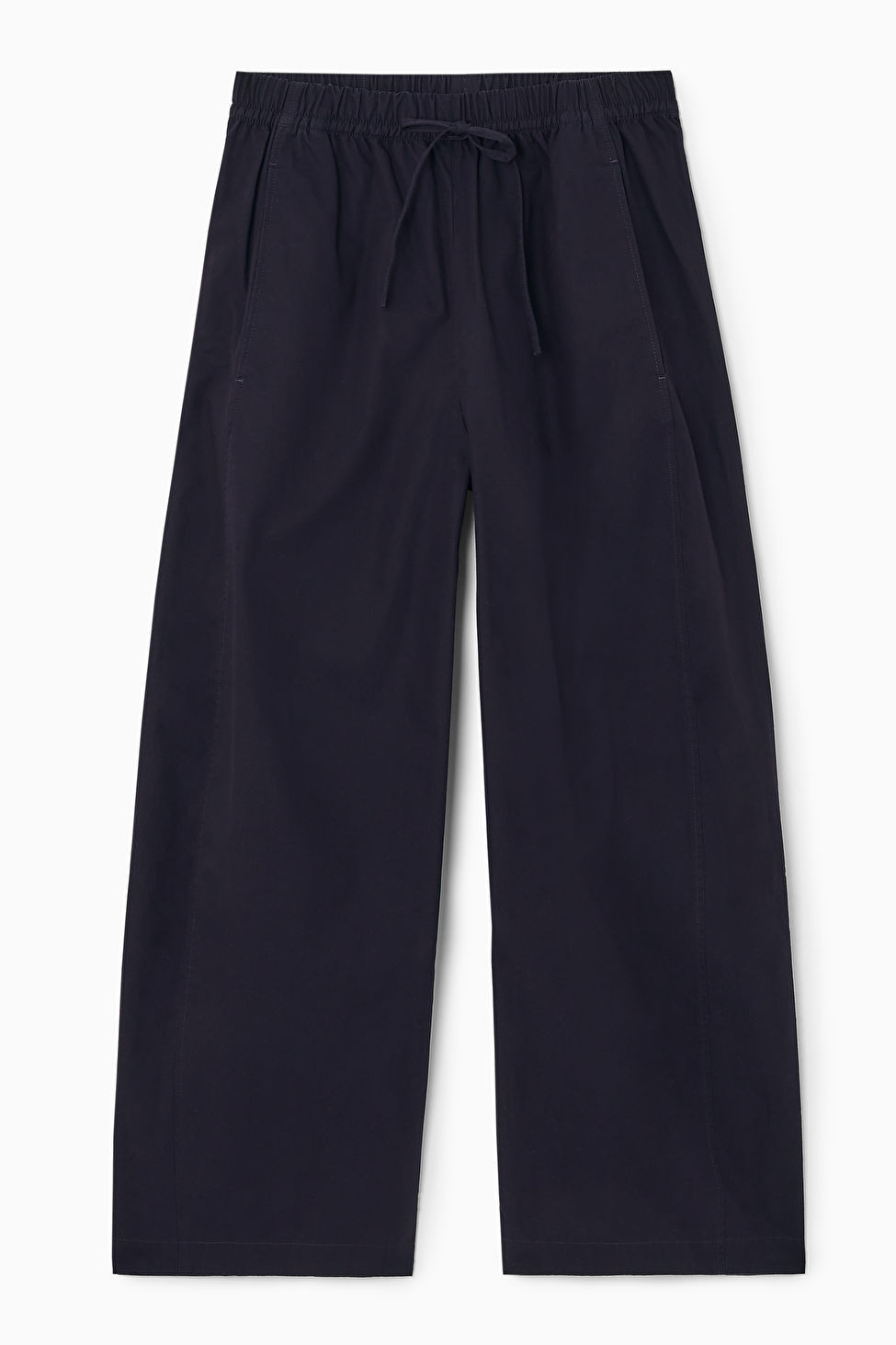 ELASTICATED BARREL-LEG TROUSERS | COS UK