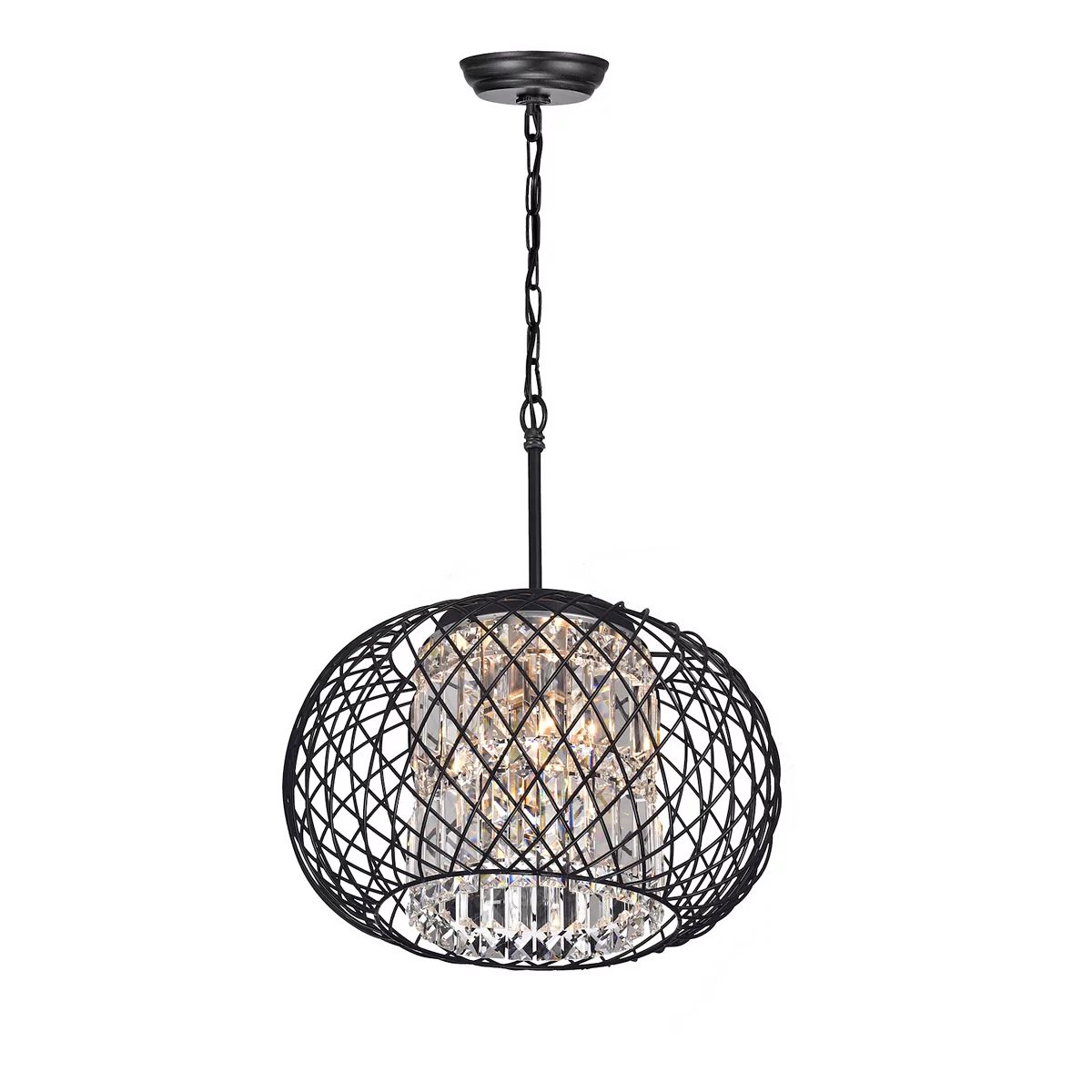 Greenville Signature 3-Light Globe Chandelier for Dining/Living Room, Kitchen, Bedroom, Office | Kohl's