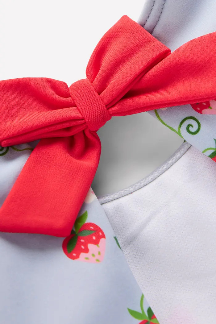 Kids' Puff Sleeve One-Piece Swimsuit | Nordstrom