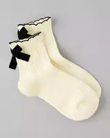 AE Velvet-Bow Boyfriend Socks | American Eagle Outfitters (US & CA)