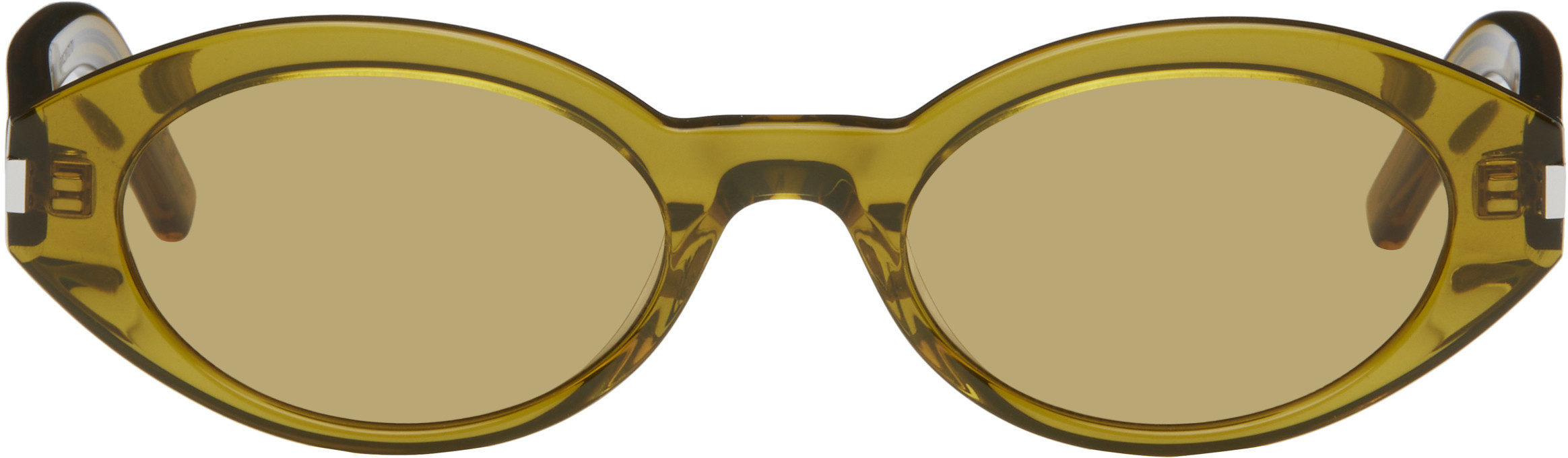 Saint Laurent Green SL 567 Sunglasses | SSENSE