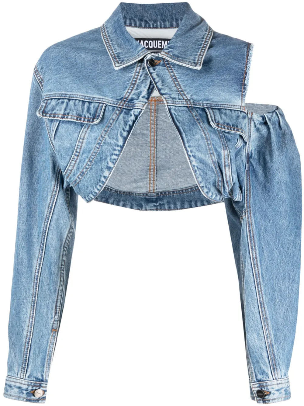 Jacquemus La Chemise De Nimes Linon Denim Jacket - Farfetch | Farfetch Global