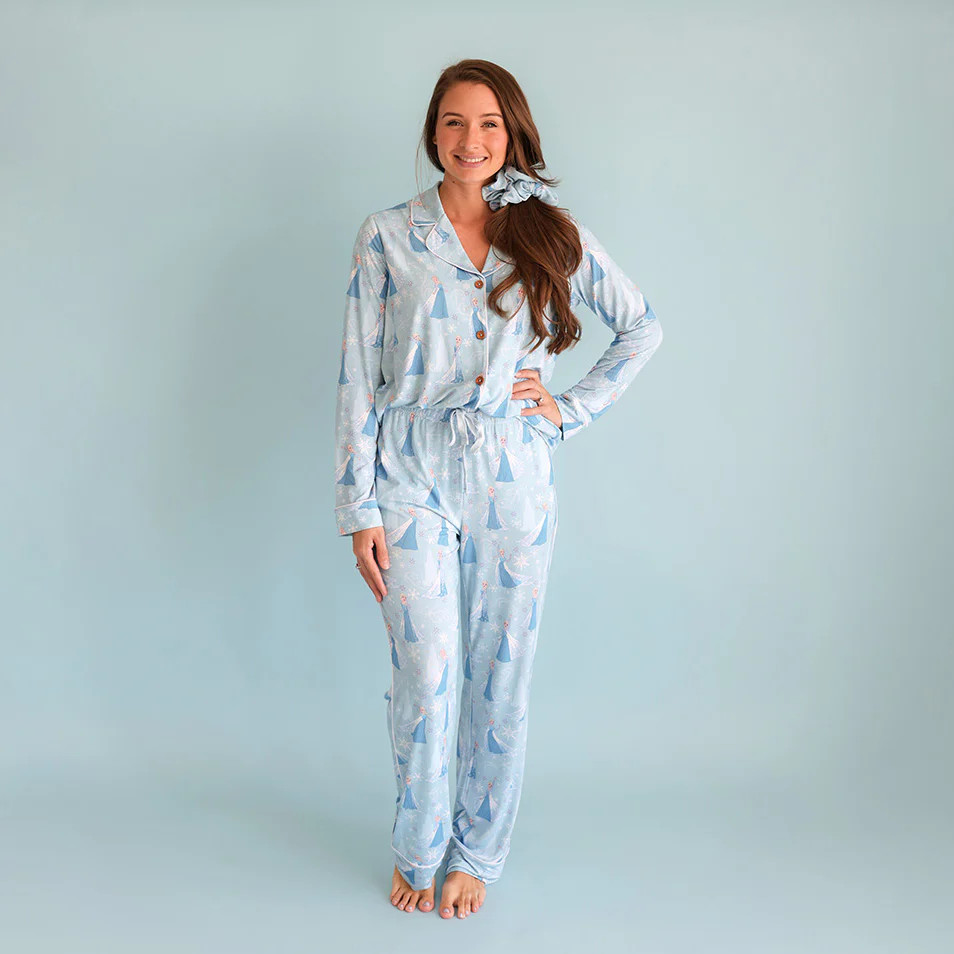 Blue Luxe Womens Pajamas | Disney Frozen Elsa | Posh Peanut